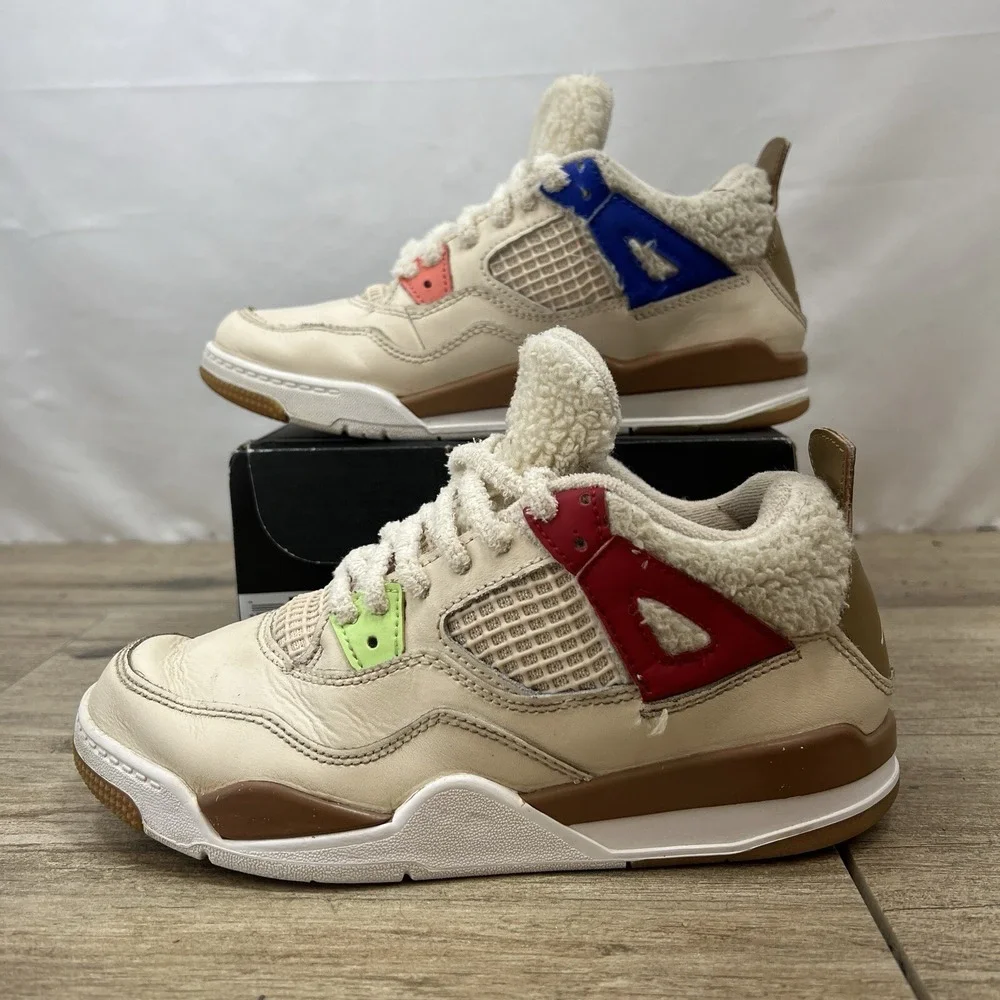 Jordan 4 Retro PS Where The Wild Things‎ Are Pearl White DH0573-264 Kids 3Y